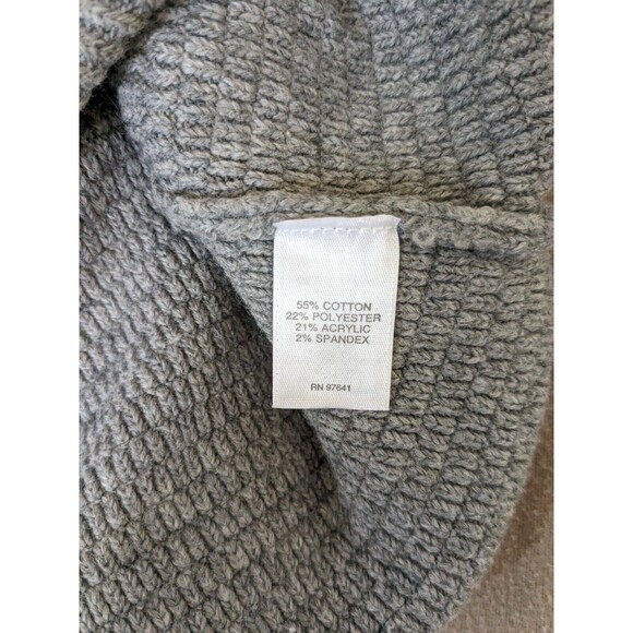 J Jill Women's Sweater Gray Small Knitted V-Neck Relaxed Tunic Pullover - Picture 8 of 12